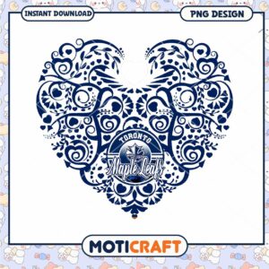 Toronto Maple Leafs Heart PNG Design