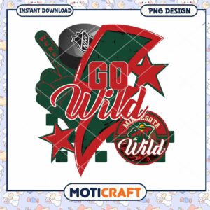 Minnesota Wild Hockey PNG Sublimation Design