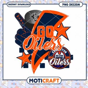 Go Oilers PNG Design Sublimation