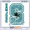 San Jose Sharks Glitter PNG Design