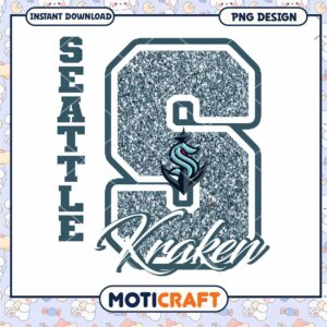 Seattle Kraken PNG Glitter Number 9 Seattle Kraken PNG Glitter Number 9