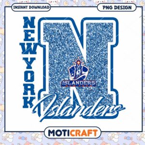 New York Islanders Glitter PNG Design