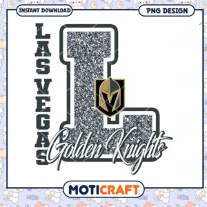 Vegas Golden Knights Glitter PNG
