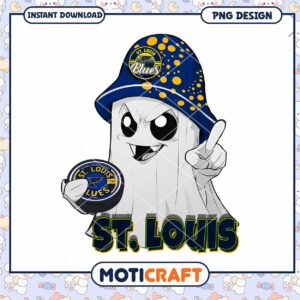 St Louis Blues Ghost PNG Sublimation
