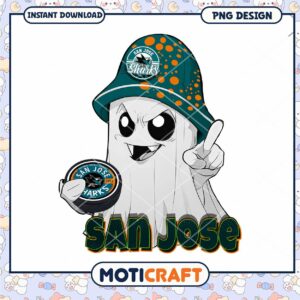 San Jose Sharks Ghost PNG Design