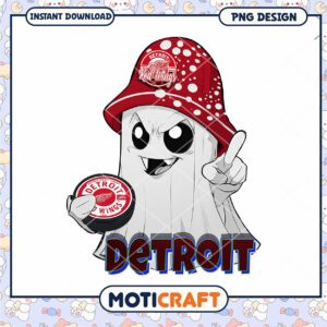 Detroit Red Wings Ghost PNG Sublimation