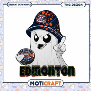 Edmonton Oilers Ghost PNG Design