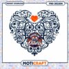 Edmonton Oilers Heart PNG Design 2 Edmonton Oilers Heart PNG Design