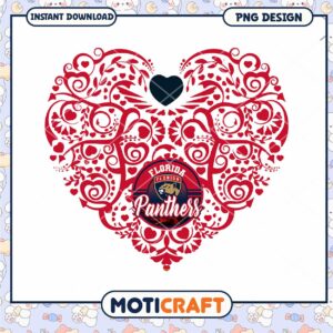 Florida Panthers Heart PNG Design Florida Panthers Heart PNG Design
