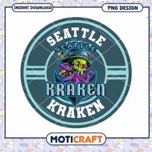 Seattle Kraken PNG Logo Design