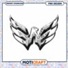 Chrome Eagle Wings PNG Design