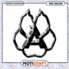Paw Print Letter A PNG Design 1 Paw Print Letter A PNG Design