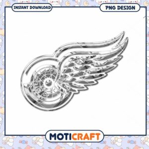 Red Wings Logo PNG Instant Download