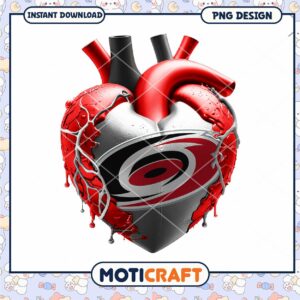 Carolina Hurricanes Heart PNG