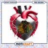 Chicago Blackhawks Heart PNG Design