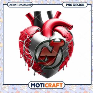 New Jersey Devils Heart PNG Design New Jersey Devils Heart PNG Design