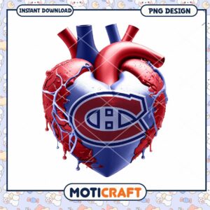 Montreal Canadiens Heart PNG Design Montreal Canadiens Heart PNG Design