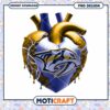Nashville Predators Heart PNG Design