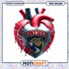 Florida Panthers Heart PNG Sublimation