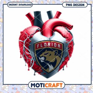 Florida Panthers Heart PNG Sublimation Florida Panthers Heart PNG Sublimation
