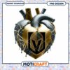 Vegas Golden Knights Heart PNG Design 2 Vegas Golden Knights Heart PNG Design