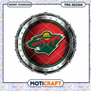 Minnesota Wild Logo PNG Design Instant Download