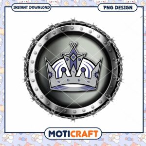 Metal Crown PNG Design Instant Download