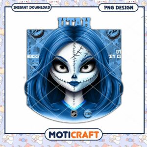 Unique Utah Hockey Girl PNG Design for Instant Download