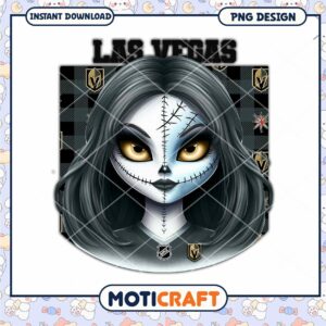Las Vegas Golden Knights PNG Halloween Skull Design