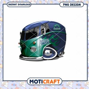 Vancouver Canucks Vintage Van PNG Design Download