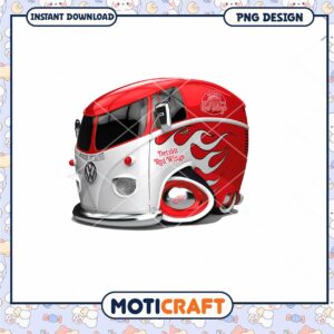 Detroit Red Wings Vintage VW Bus PNG Download Design Detroit Red Wings Vintage VW Bus PNG Download Design