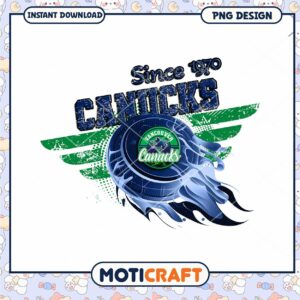 Vancouver Canucks Retro Logo Design Since 1970 PNG