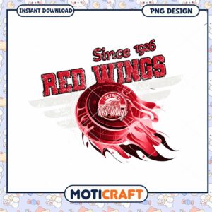 Detroit Red Wings Since 1926 PNG Design Instant Download