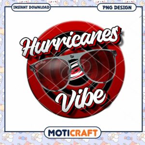Hurricanes Vibe Sunglasses PNG Instant Download Design