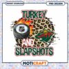 Turkey and Slapshots NHL Design PNG Instant Download