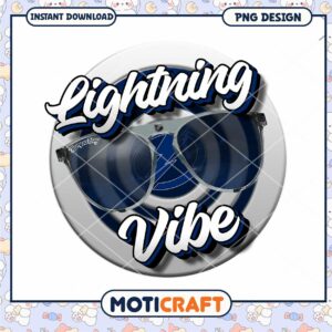Lightning Vibe Graphic PNG for Instant Download Design