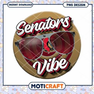 Senators Vibe Cool PNG Design for Instant Download