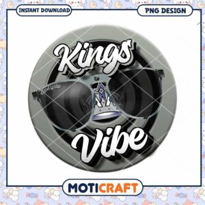 Cool Kings Vibe Music Design PNG Instant Download Artwork