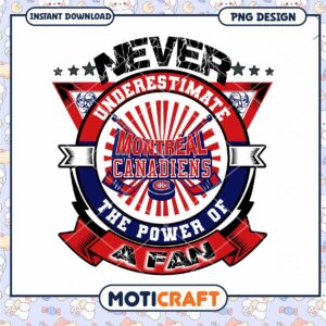 Montreal Canadiens Fan Power PNG Design Download Montreal Canadiens Fan Power PNG Design Download