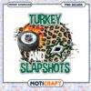 Turkey and Slapshots Hockey PNG Instant Download Design