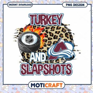 Turkey and Slapshots PNG Design for Hockey Fans Download