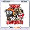 Turkey and Slapshots NHL PNG Design for Sports Fans