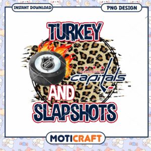 Turkey and Slapshots Washington Capitals PNG Design Download