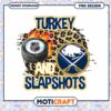 Turkey and Slapshots NHL PNG Design for Hockey Fans