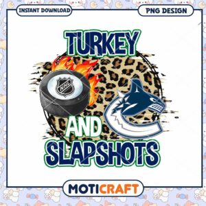 Turkey and Slapshots NHL Design Instant Download PNG