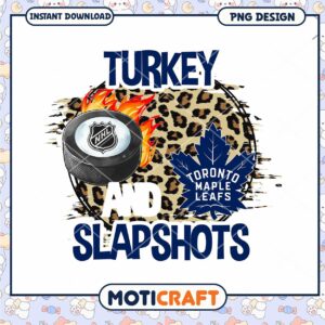 Turkey and Slapshots NHL Toronto Maple Leafs PNG Design