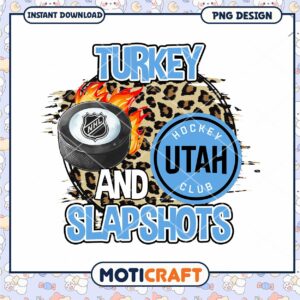 Turkey and Slapshots Hockey Club PNG Design Download