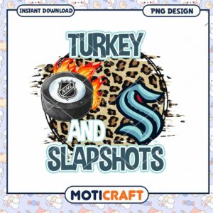 NHL Turkey and Slapshots Fun PNG Design Download