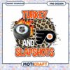 Turkey and Slapshots NHL PNG Design for Flyers Fans