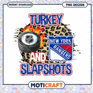 Turkey and Slapshots New York Rangers PNG Design Download